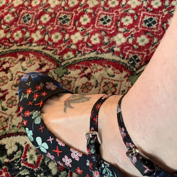 Japanese floral block heels - Picture 2 of 6